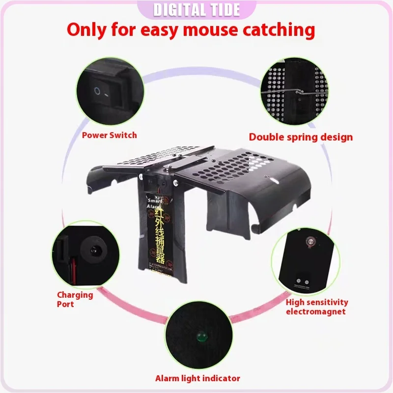 

New High Efficiency Mousetrap Infrared Mouse Traps Mousetrap Artefacts Rat Cage Intelligent Household Automatic Super Catch Rats