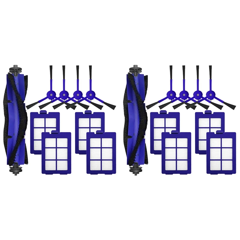 2025-2Set For Anker Eufy Robovac X8 Hybrid Robot Vacuum Cleaner Replacement Spare Parts Main Side Brush Hepa Filter