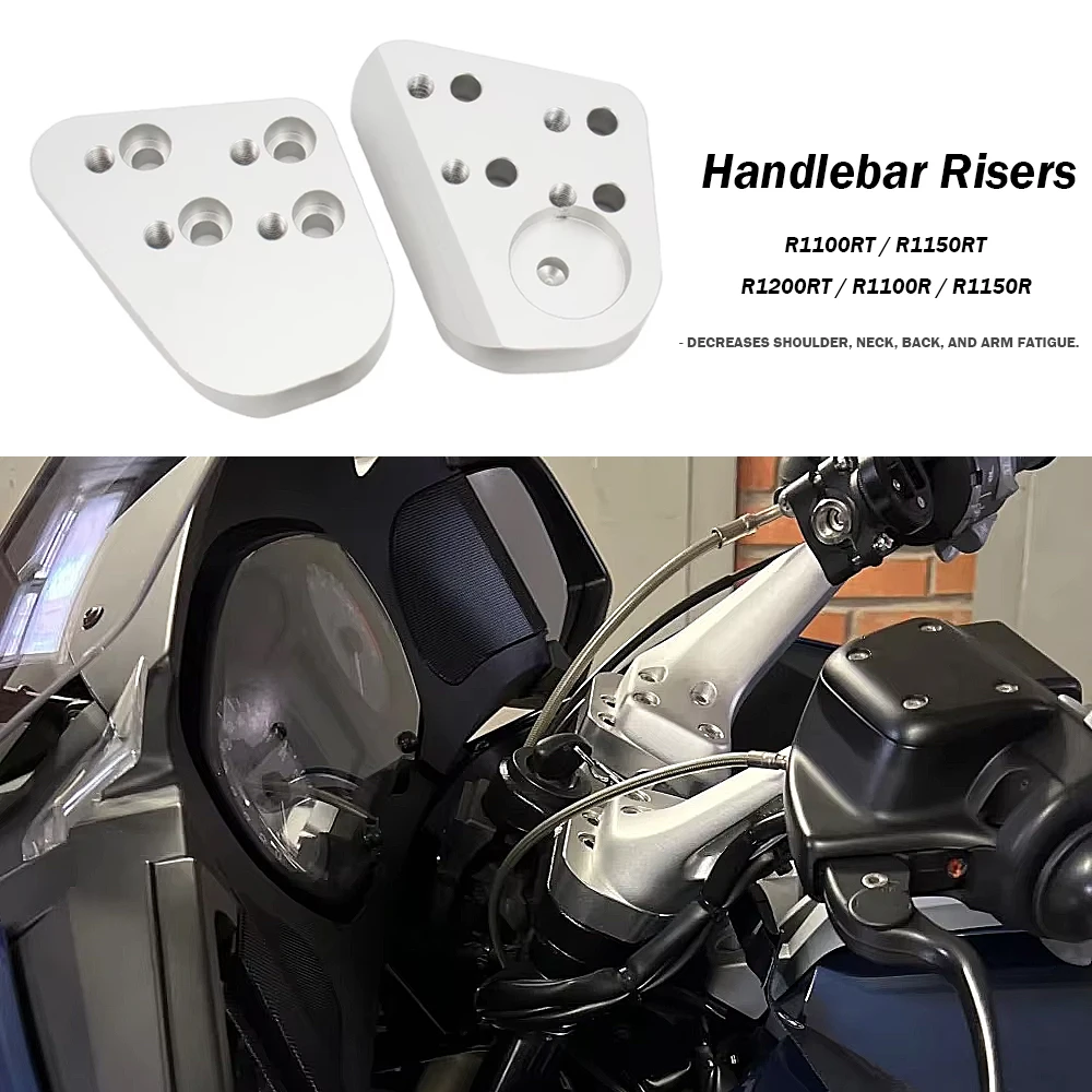 

Motorcycle Aluminum Handlebar Risers Height up Adapters For BMW R1100RT R1150RT R1200RT R1100R R1150R 2001 2002 2003 2005 2006