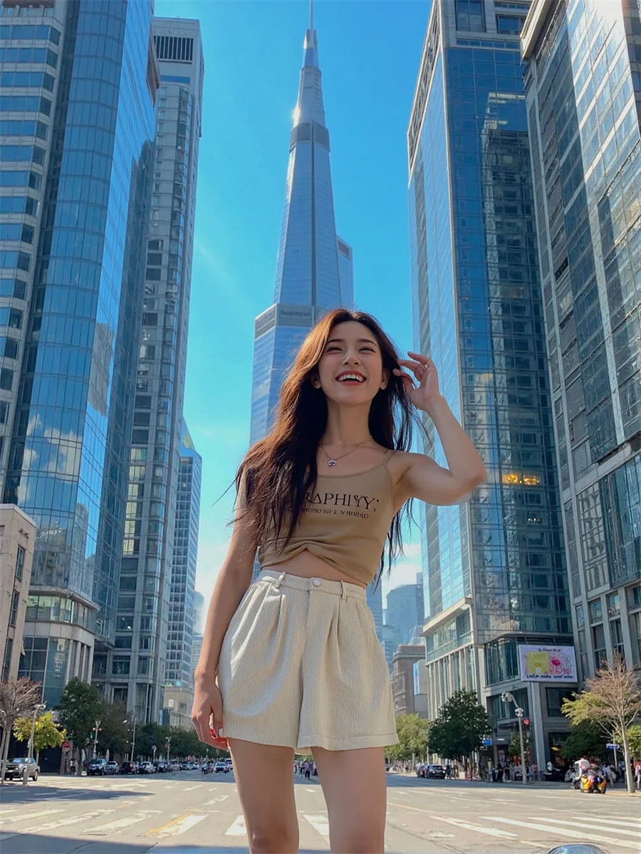 Pantalones cortos de pana para mujer, piel juvenil, Faldas universitarias delgadas de tamaño femenino, Moda nostálgica, gimnasia de guepardo