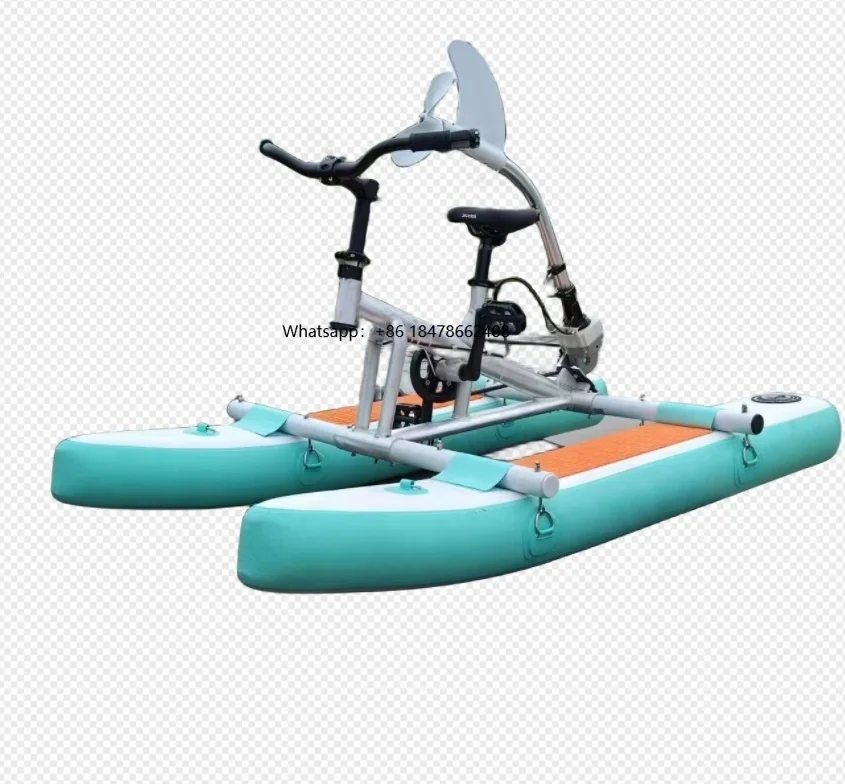 

Children's Style Inflatable High Quality PVC Single Bike Leisure Water Pedal Boats for Sale