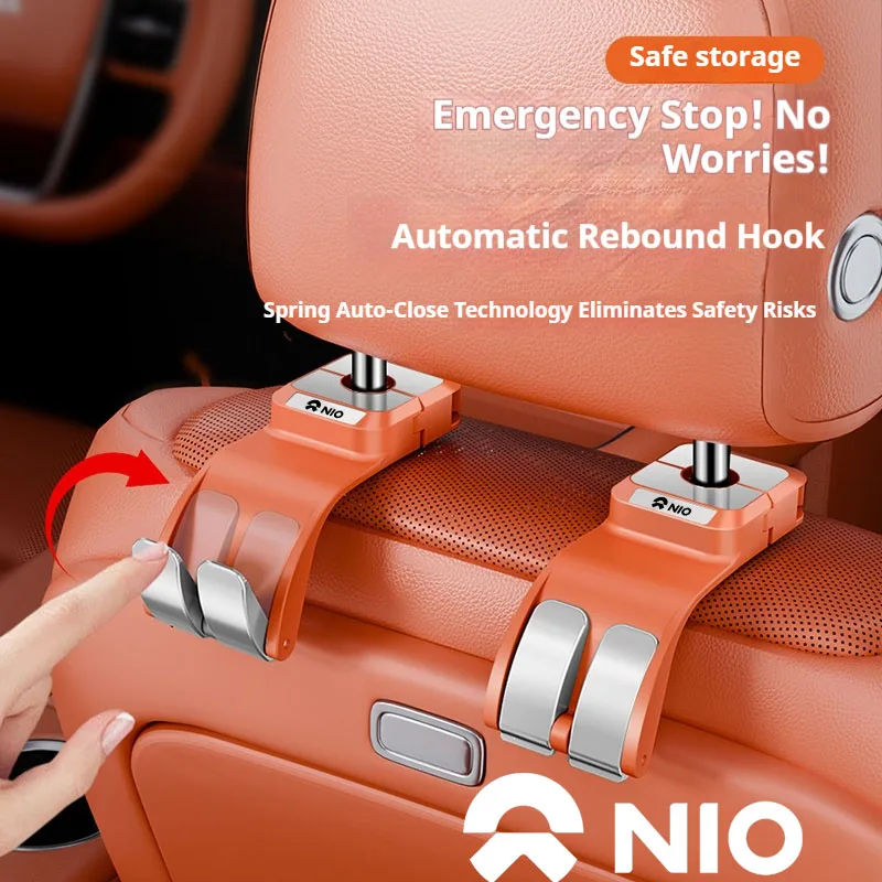 Crochets de rangement suspendus pour l'intérieur de la voiture, organisateur pour Nio EC6 EP9 ES3 ES6 ES7 ES8 ET5 ET7 EL7 EVE ET, accessoires d'intérieur automobile