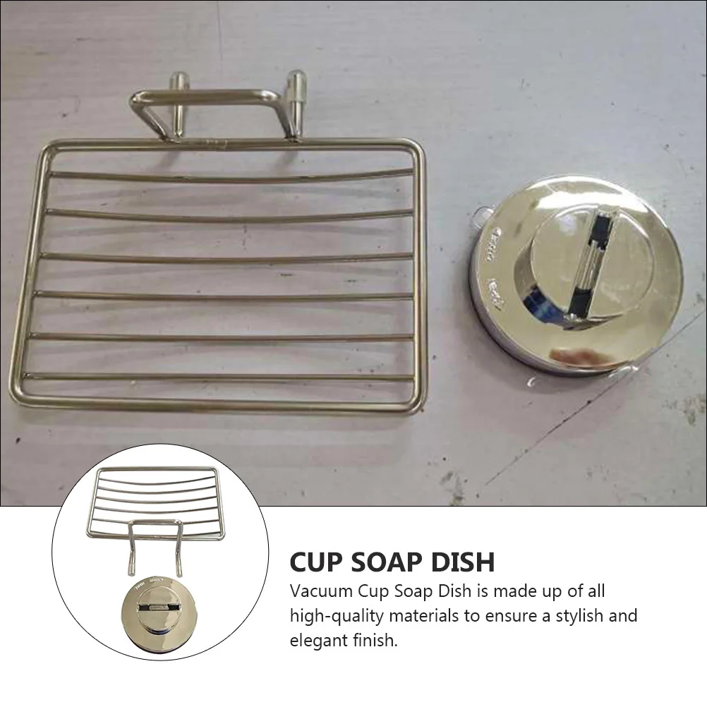 

Holder Stainless Steel No Tools Install Rust Proof Bathroom Kitchen Garage Use Vacuum Soap Holder Soap Dish