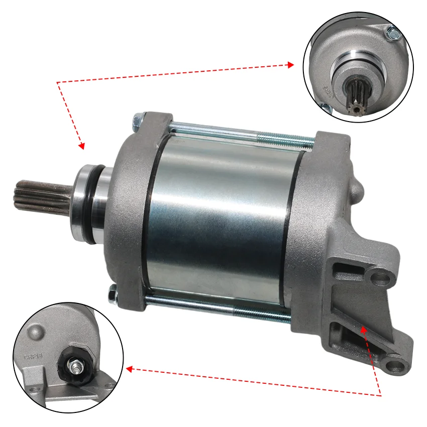 

12v Motorcycle Starter Motor Starting For Yamaha YFZ450 YFZ450R（18P version）YFZ450 YFZ450X Special Edition OEM: 18P-81890-00