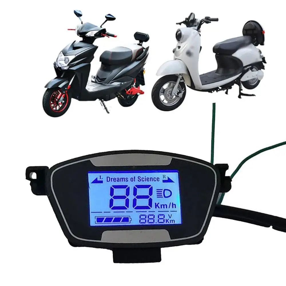1 قطعة ملحقات العرض Ebike سكوتر شاشة الكريستال السائل مع حافظة 6Pin موتور Speedmeter شاشة ل دراجة كهربائية E-الدراجة 48-72 فولت