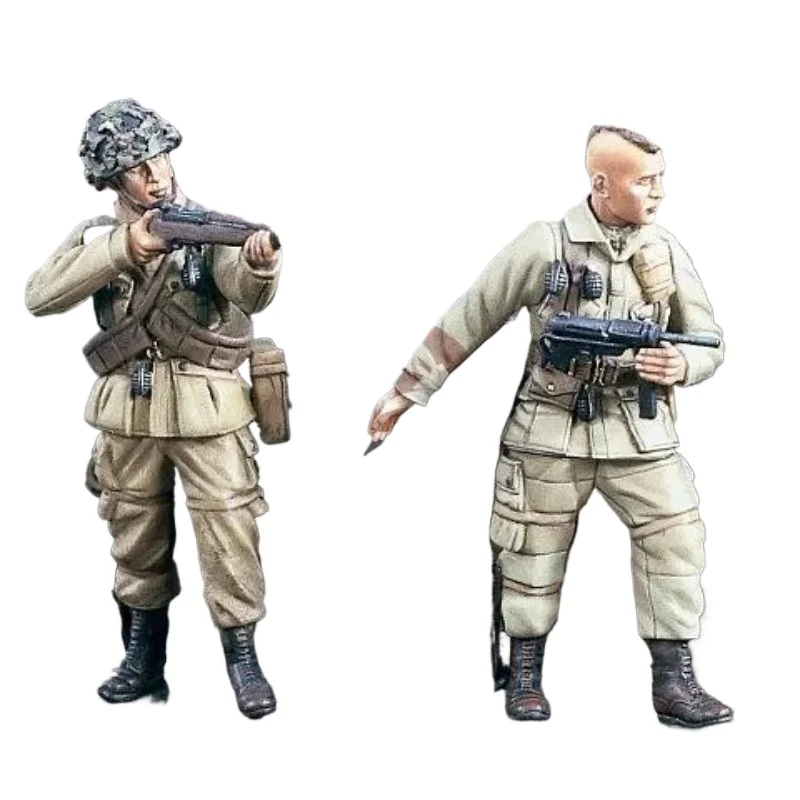 1/35 Resin Figure model kits Historical military Paratrooper Scouts Advancing in 2 FG  Unassembled and unpainted 754