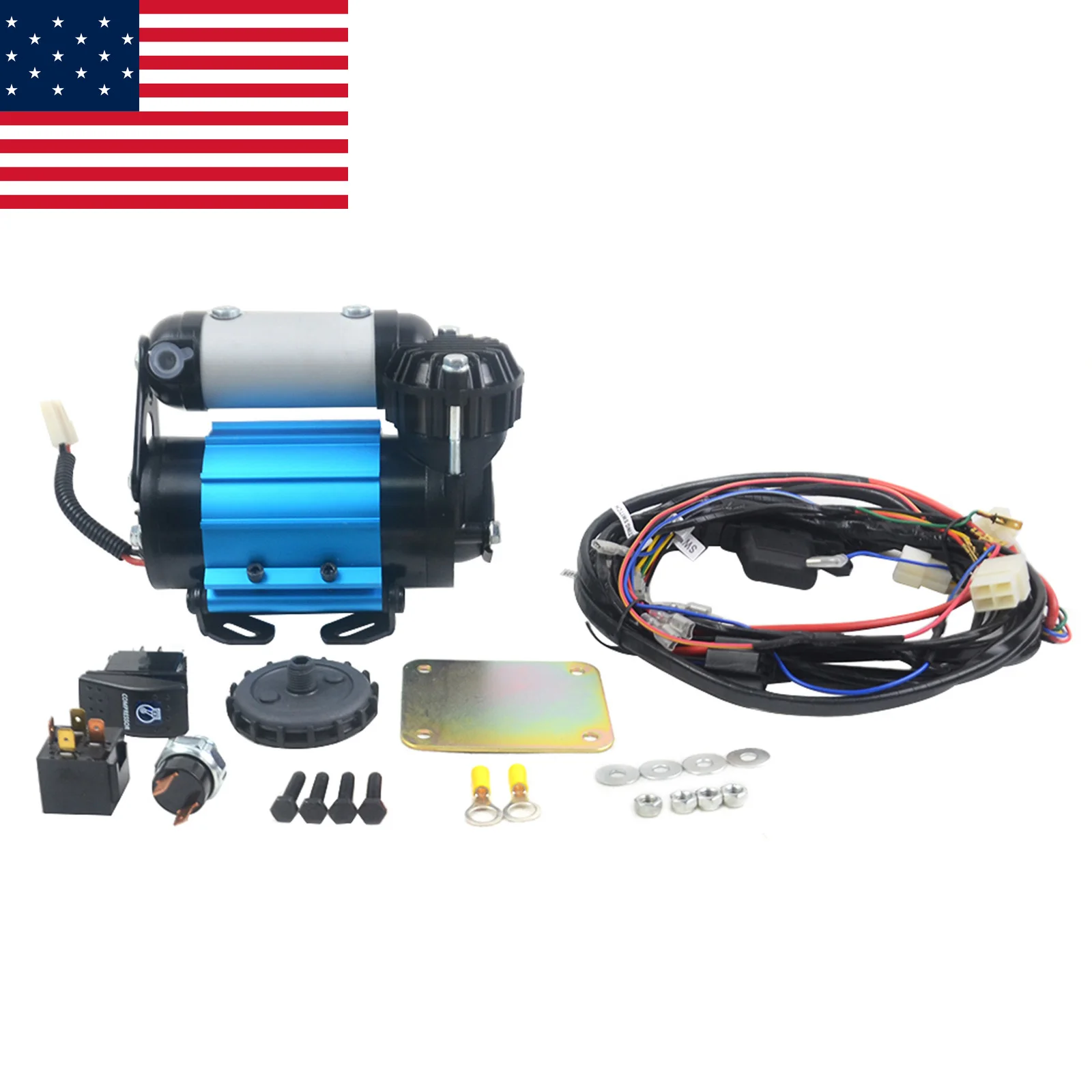 AP03 High Output 12V, Air Compressor High Performance for Tire Inflating #CKMA12