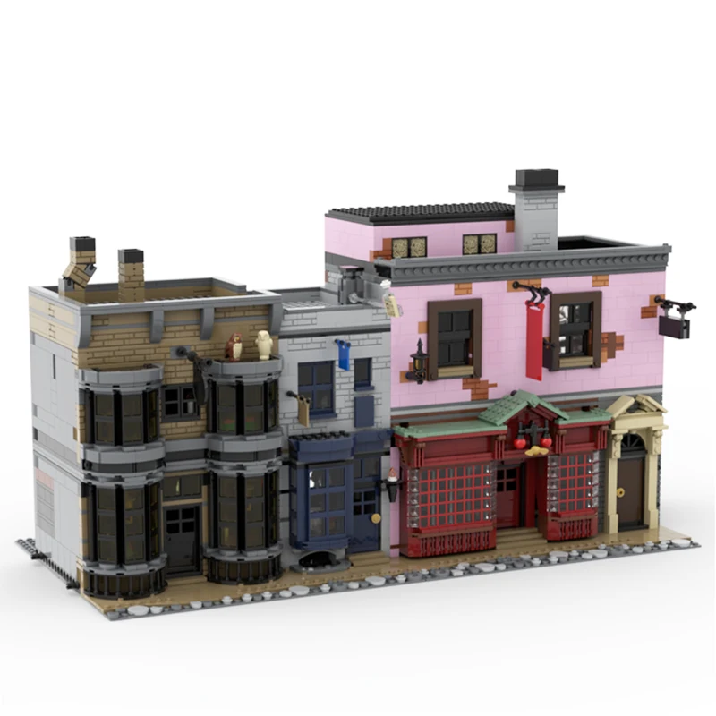 Famosa architettura moderna City Street View House modulare di alta qualità Quiddich consumabile Building Block modello Brick Toy Gifts