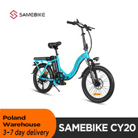 Samecycling CY20 Inch Folding Electric Bicycle 20 Inch e-Bike 350W 36V 12Ah MTB Mountain Bike Outdoor cat Ebike for Adults