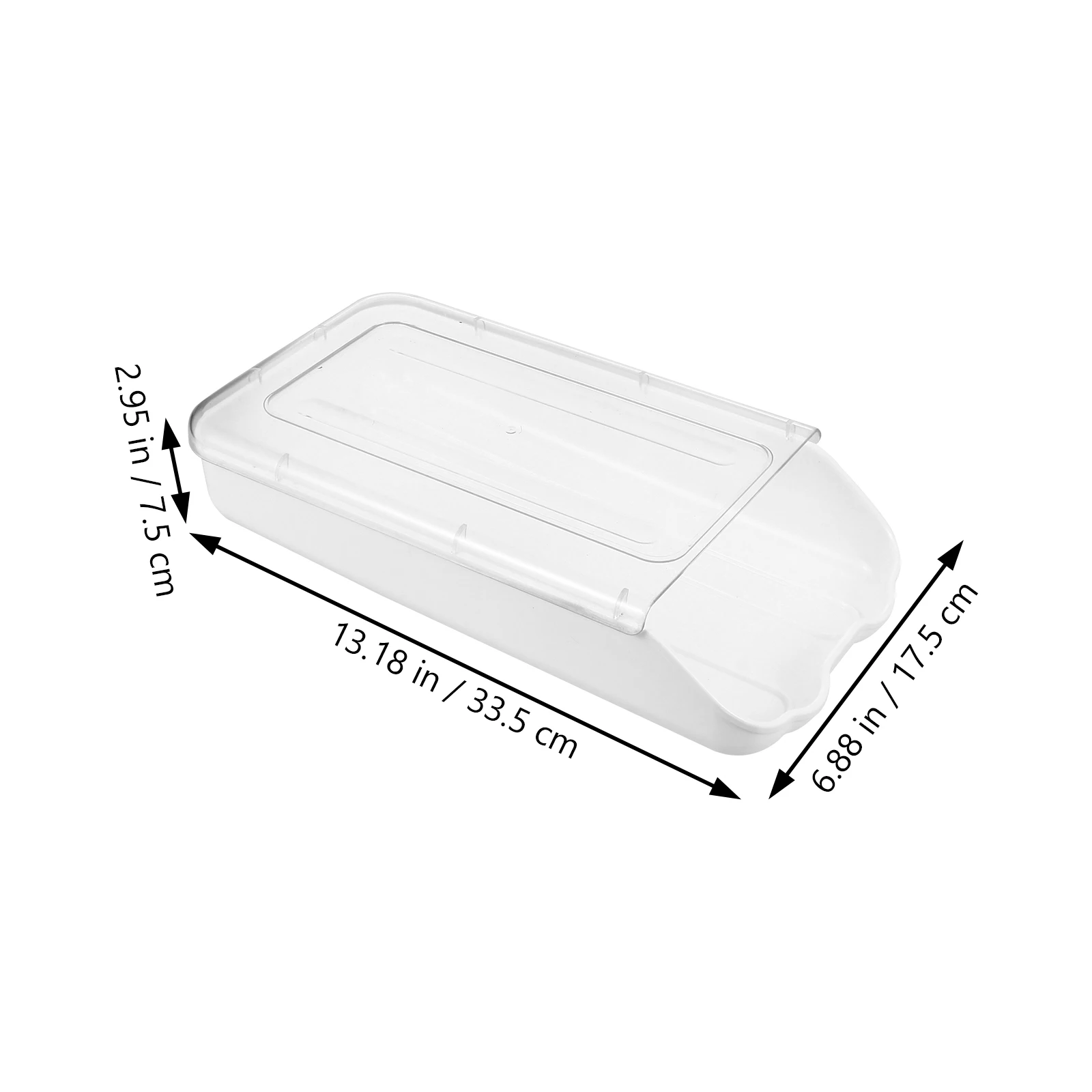 

Plastic Egg Holder Fridge Organizer Storage Container Stand Auto Front Rolling Function Easy Access Refrigerator Fresh Container