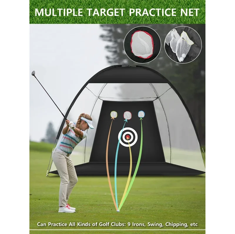 Indoor Outdoor Sports Game Backyard Chipping Home Golf Swing Training Hitting Aids Golf Practice Nets