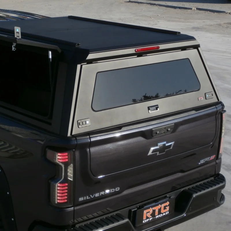 

2025 NEW Wholesale Hardtop Black Canopy 4X4 Pickup Pick up Truck Canopy Topper for Chevrolet Silverado ZR2 5.7FT 6.5FT