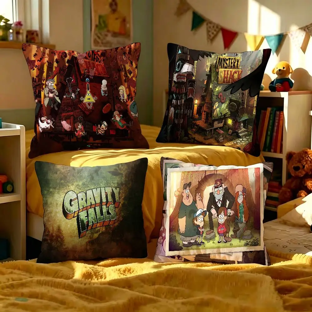 Cartoon G-Gravity F-Falls Pillow Gift Home Office Decoration Bedroom Sofa Car Cushion Cover case 45x45