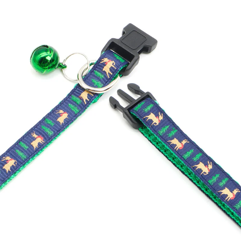 Christmas Safety Buckle Dog Collar Snowflake Tree Christmas Pet Collar Adjustable Collar Cat Collar Pet Accessories Wholesale