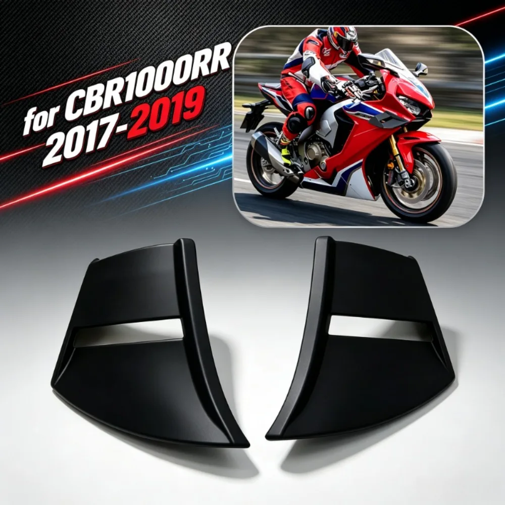 For Honda CBR1000RR 2017-2019 2018 Motorcycle Front Spoiler Aerodynamic Winglet Windshield Spoiler Fairing Parts Fixed Wind Wing