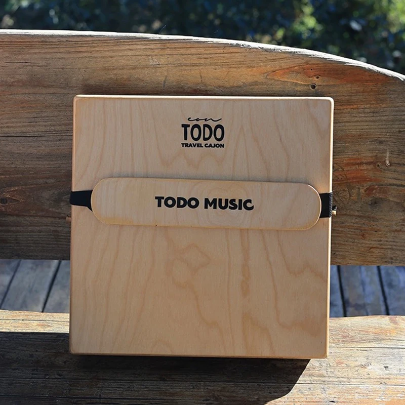 Professional Cajon Drum Travel Box Drums Three-in-one Portable Both Hands Cajon Wooden Hand Drum Adjustable Strap Percussion