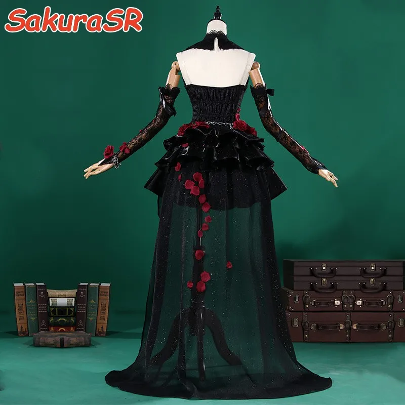 Game Identity V Ada Messmer Cosplay Costume Women Black Sexy Dress Halloween Christmas New Year Carnival Party Cosplay