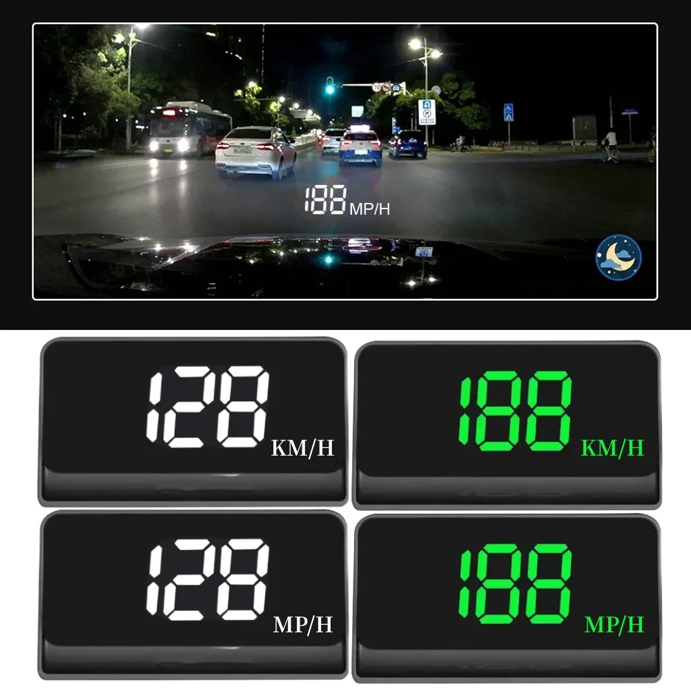 Newest Windshield Speed Projector LED Display GPS HUD Speedometer Plug and Play Big Font Car Electronics Accessories for All Car