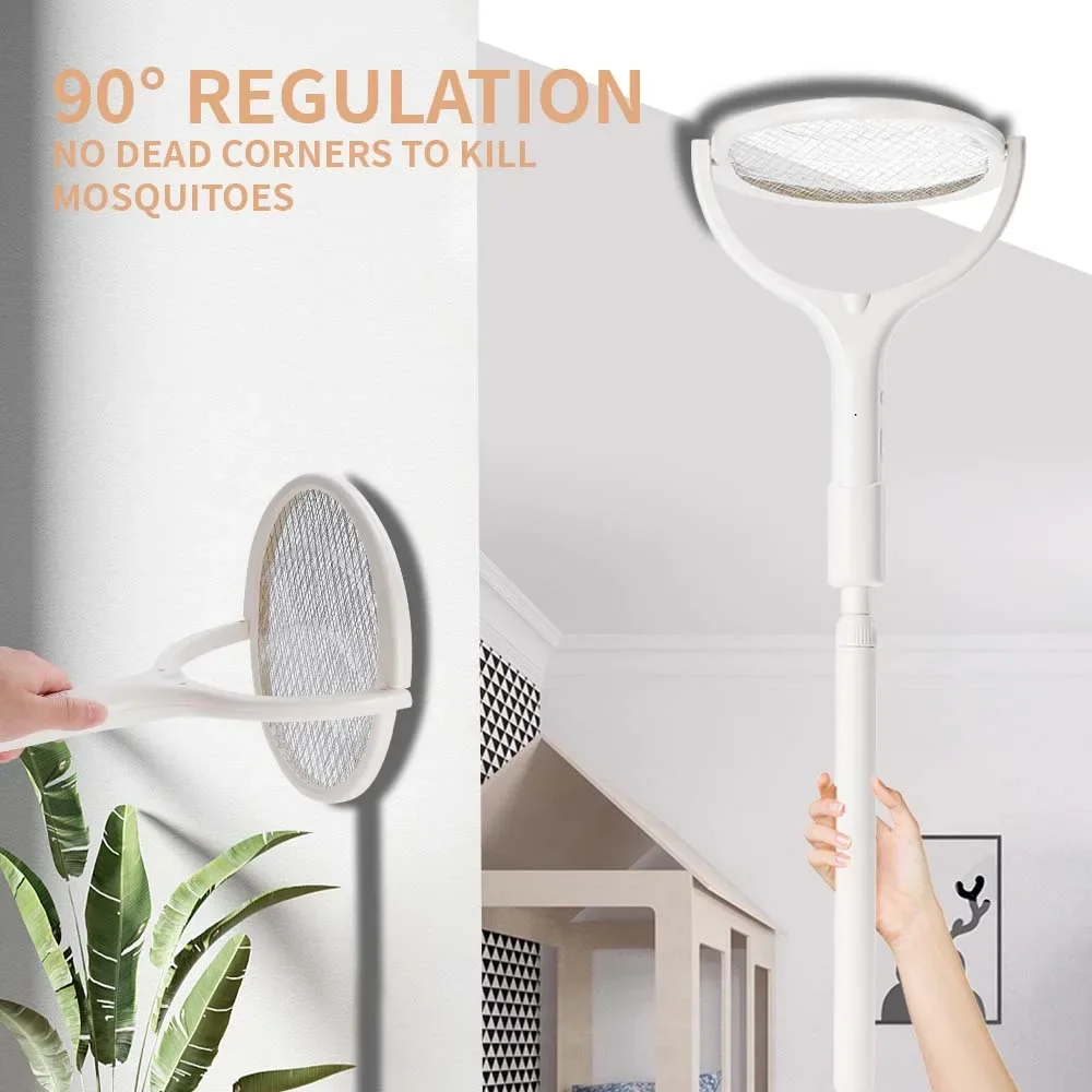 3500V 5w1 lampa zabijająca komary wielofunkcyjny regulowany kąt łapka na owady elektryczny USB akumulator Mosquito Fly Swatter