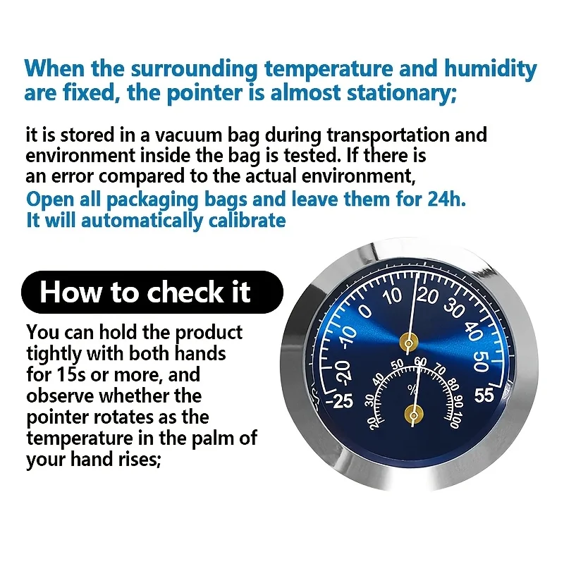 Механический термометр, физический индикатор температуры -25 ° C~55 ° C Внутренний наружный автомобильный датчик температуры