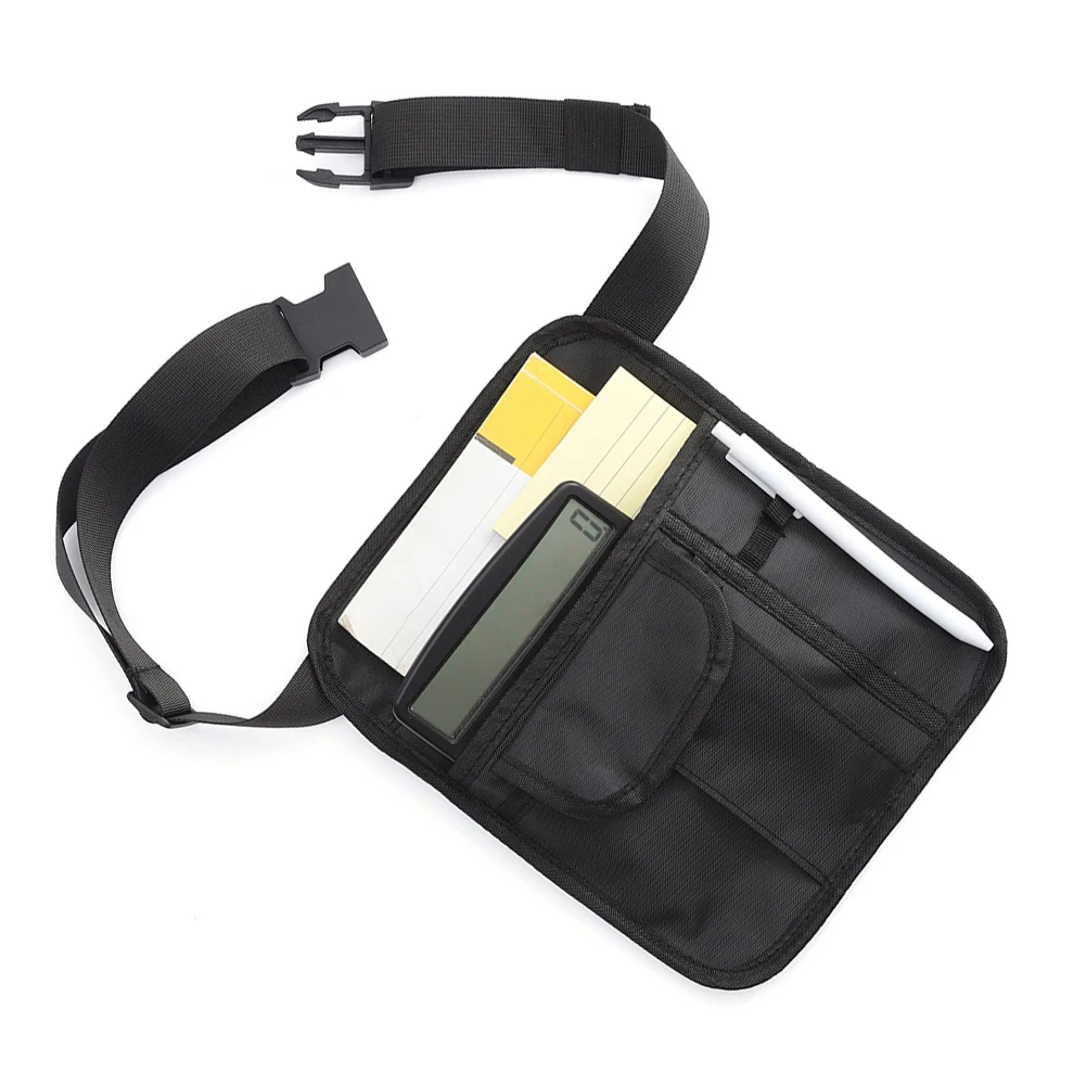 1pc Restaurant For Waiter Waist Money Pouch Bag With Five Pockets Adjustable Multi-Pocket Serving Apron Spare Parts