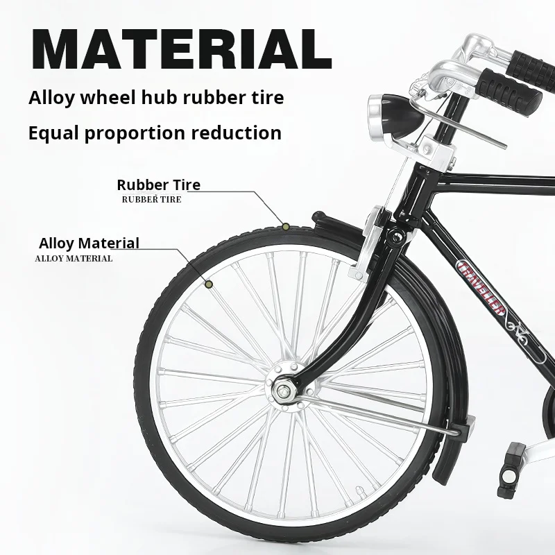 Vélo de montagne en alliage moulé sous pression, échelle 1:10, modèle Premium, avec jouet léger, cadeau pour enfant, décoration, ornement One Pi