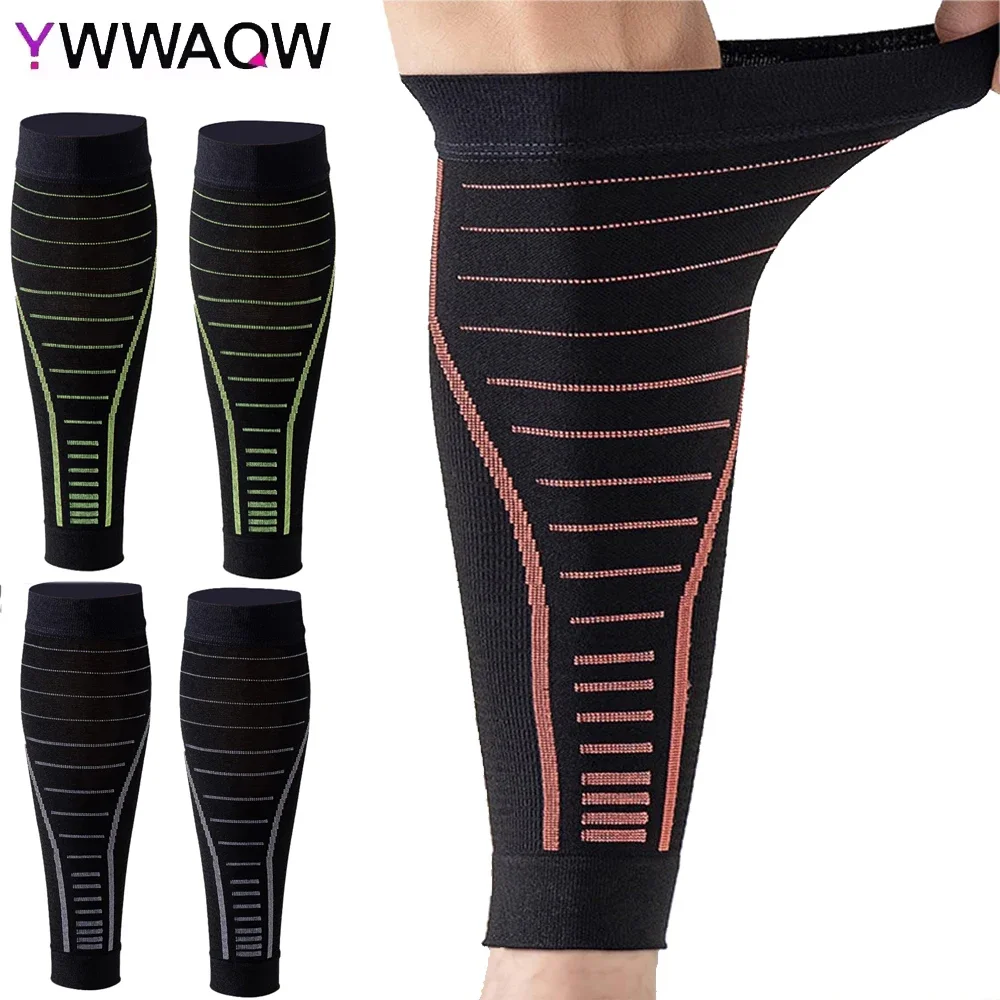 

1Pair Reflective Compression Sleeves for Calf and Shin Splints,Relieves Lower Leg Pain,Leg Support Footless Compression Socks