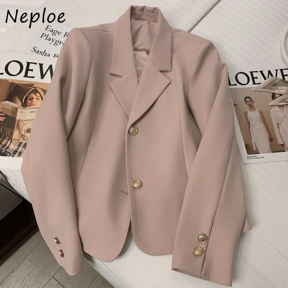 

Neploe милые элегантные маленькие желтые мягкие Chaqueta Mujer новые корейские короткие универсальные пальто премиум-класса повседневные модные однотонные Veste Femme