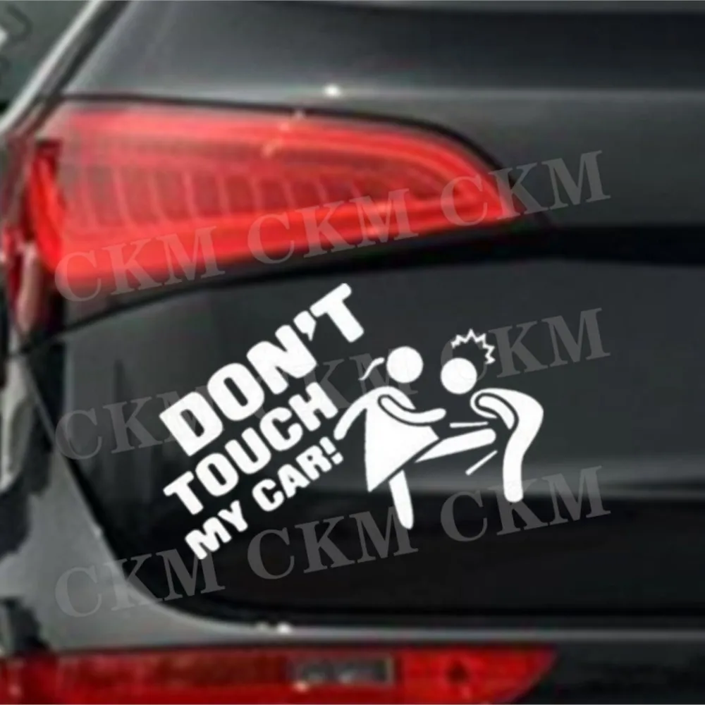

Автомобильная наклейка-Не прикасайтесь к моей машине, креативные персонализированные забавные наклейки для украшения автомобиля, украшение для оконного стекла, автомобильная наклейка