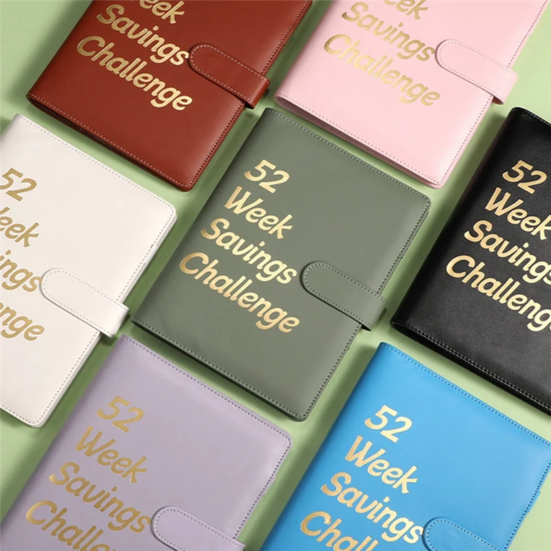 A13E-52 Week Money Saving Challenge Binder,Money Saving Binder With Savings Challenges Book And Cash Envelopes