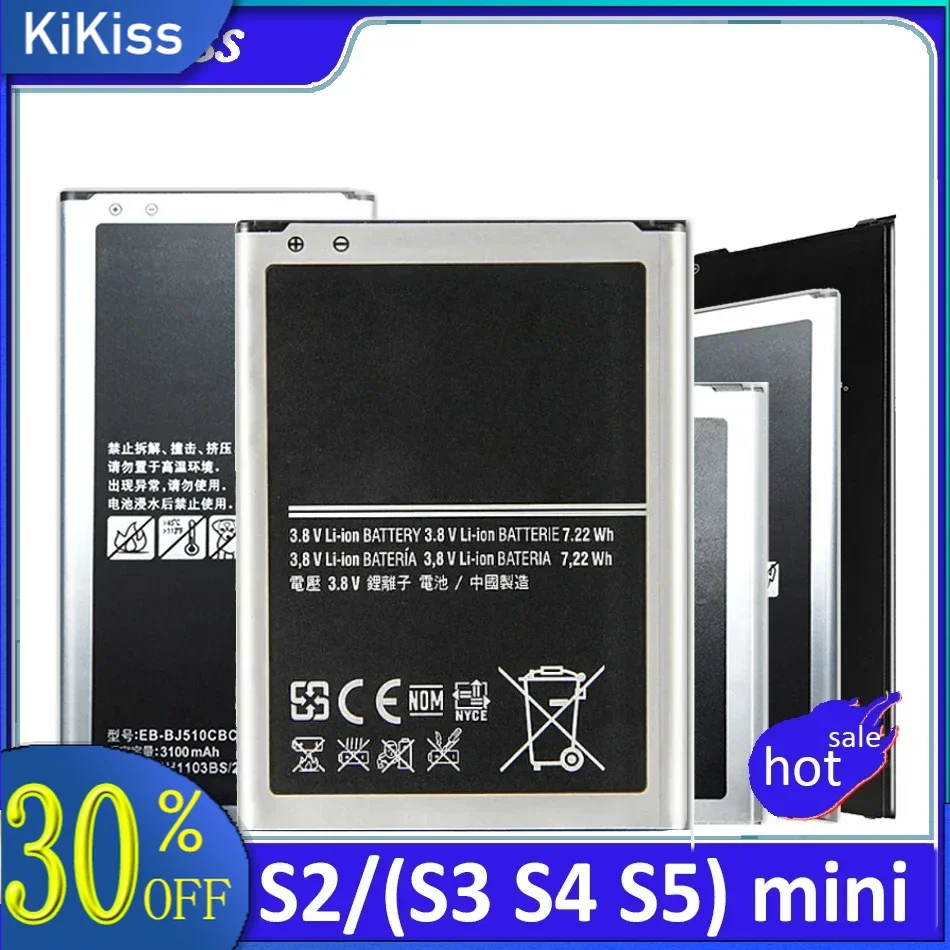 Battery For Samsung Galaxy S2 Gt I9100 I9300 I8160 S3 Mini S7562 S4 Mini I9505 B600be I9192 B500be S5 Mini I9600 G900 G900f G800