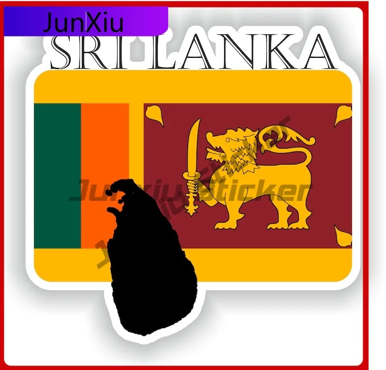 

Sri Lanka Flag Sticker Motorcycle Stickers Auto Sticker Camping Car Waterproof Uv Decals Bike Accessories Decoration For Laptop
