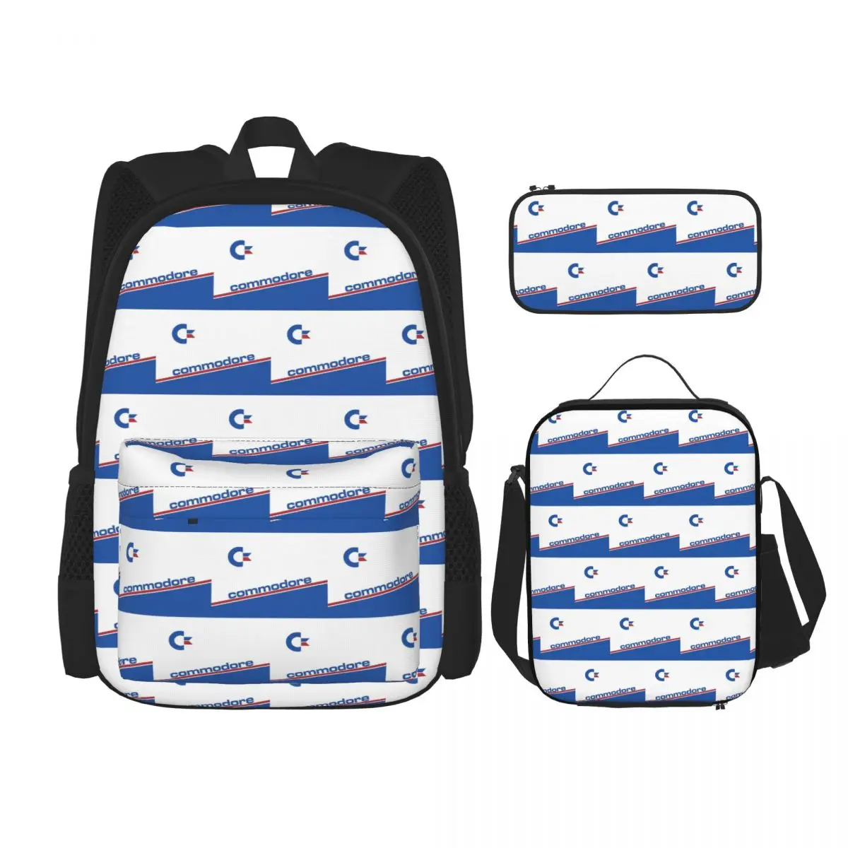 

Commodore 64 - C64 Backpacks Children Bookbag School Bags Rucksack Lunch Bag Pen Bag Three-Piece Set