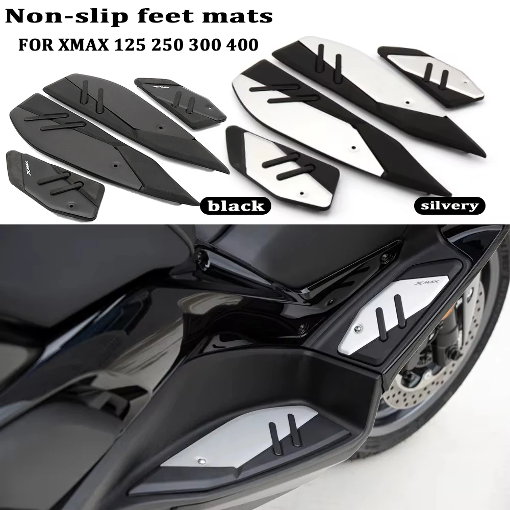 Motorcycle accessories front and rear Foot Pegs Skidproof Pedal Footrest Footpads For Yamaha XMAX 125 250 300 400 2017-2024