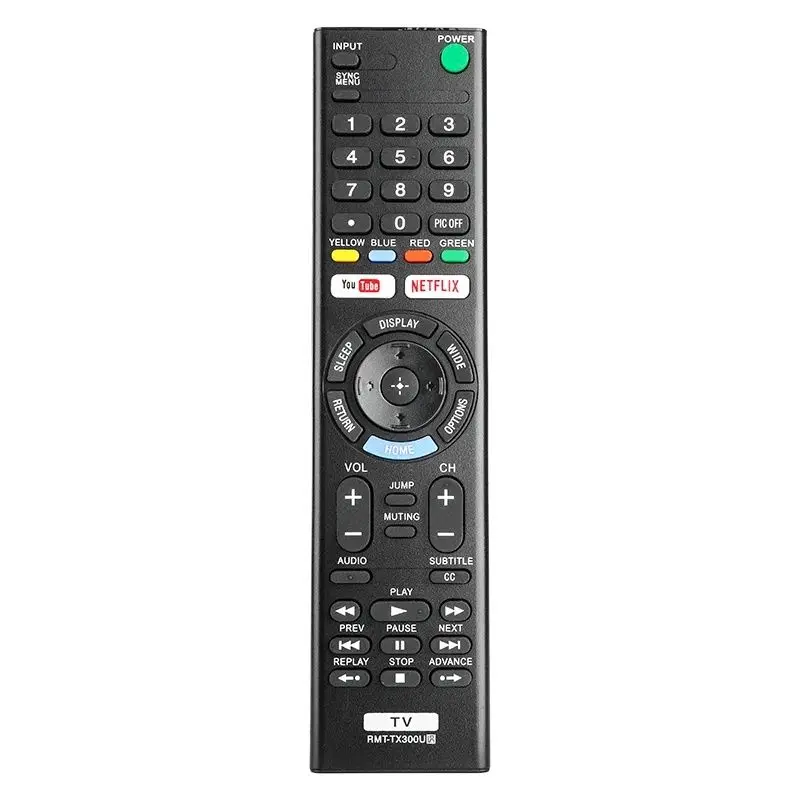 RMT-TX300U For Sony Remote Control Replacement With YouTube NETFLIX Buttons, For Sony TV KD-43X700E KD-43X720E KD-49X700E