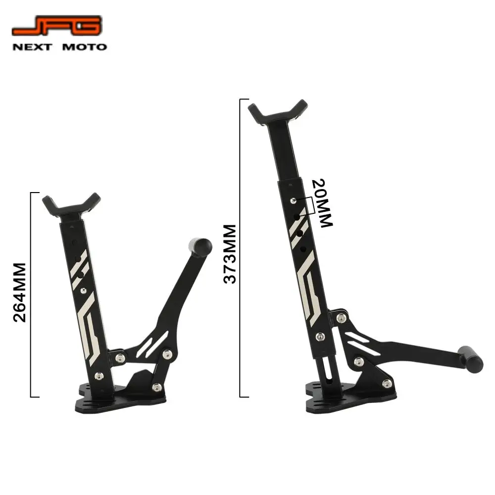 Suporte universal para roda de motocicleta, suporte lateral para economia de trabalho, para harley honda ktm yamaha, bicicleta elétrica da sujeira