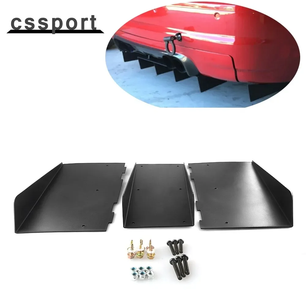 

Universal Car Rear Bumper Diffuser Spoiler Shark Fin Rear Deflector Chassis Rear Lip Spoiler Wing Accessories