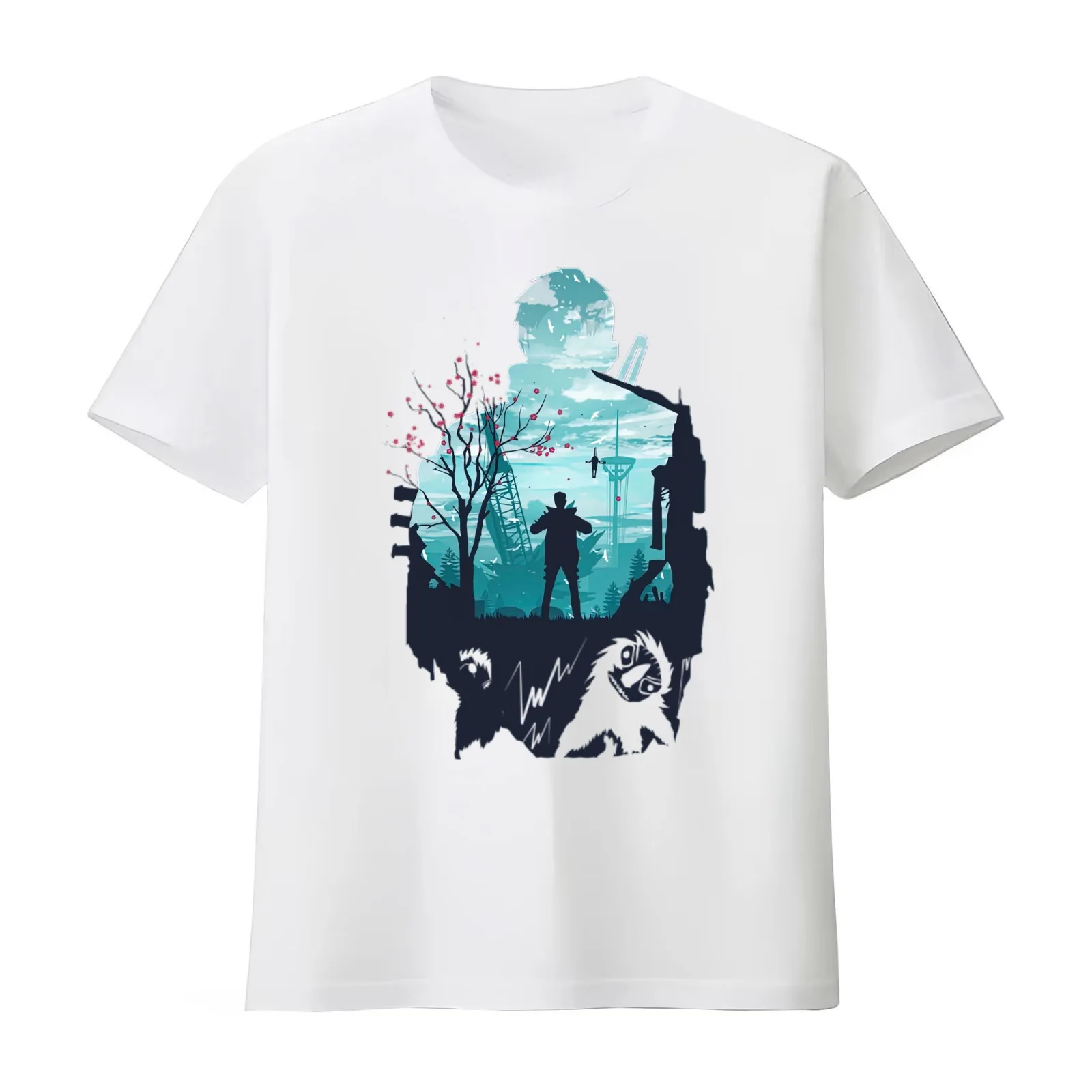 Apex Legends Crypto T-Shirt Summer Casual Cotton Tee Oversized Streetwear Tops Vintage Graphic Print Loose Fit Short Sleeve