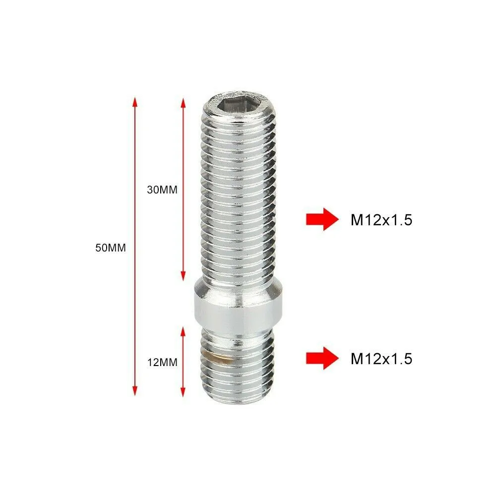 M12x1.25,M12x1.5,M14x1.25,M14x1.5 Extended Wheel Studs Conversion Tall Lug Bolts Screw Adapter Kit High Quality