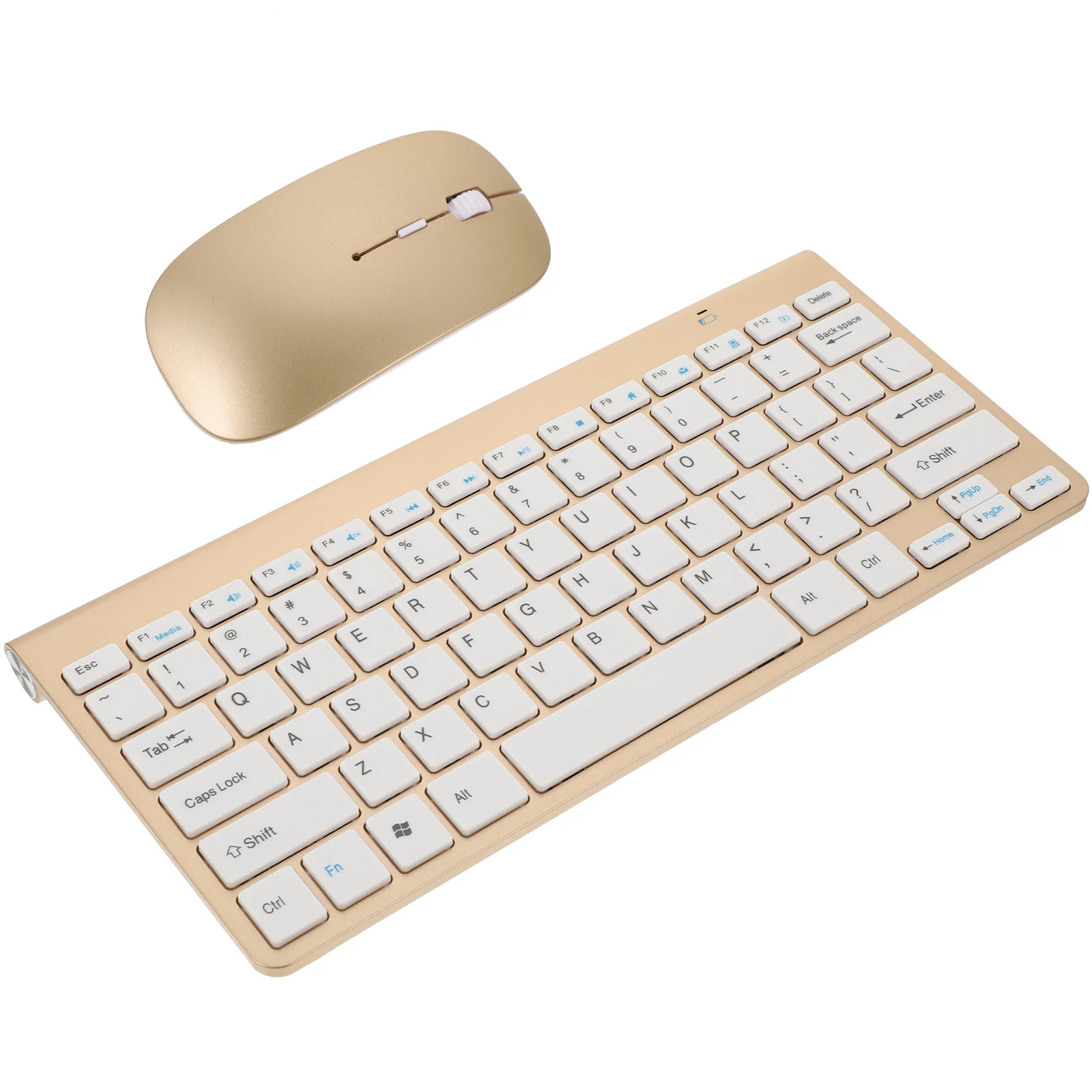 

Wireless Keyboard Mouse Quiet Minimalist Space Saving Comfortable Typing Fast Response Sensitive Mouse Less Noise