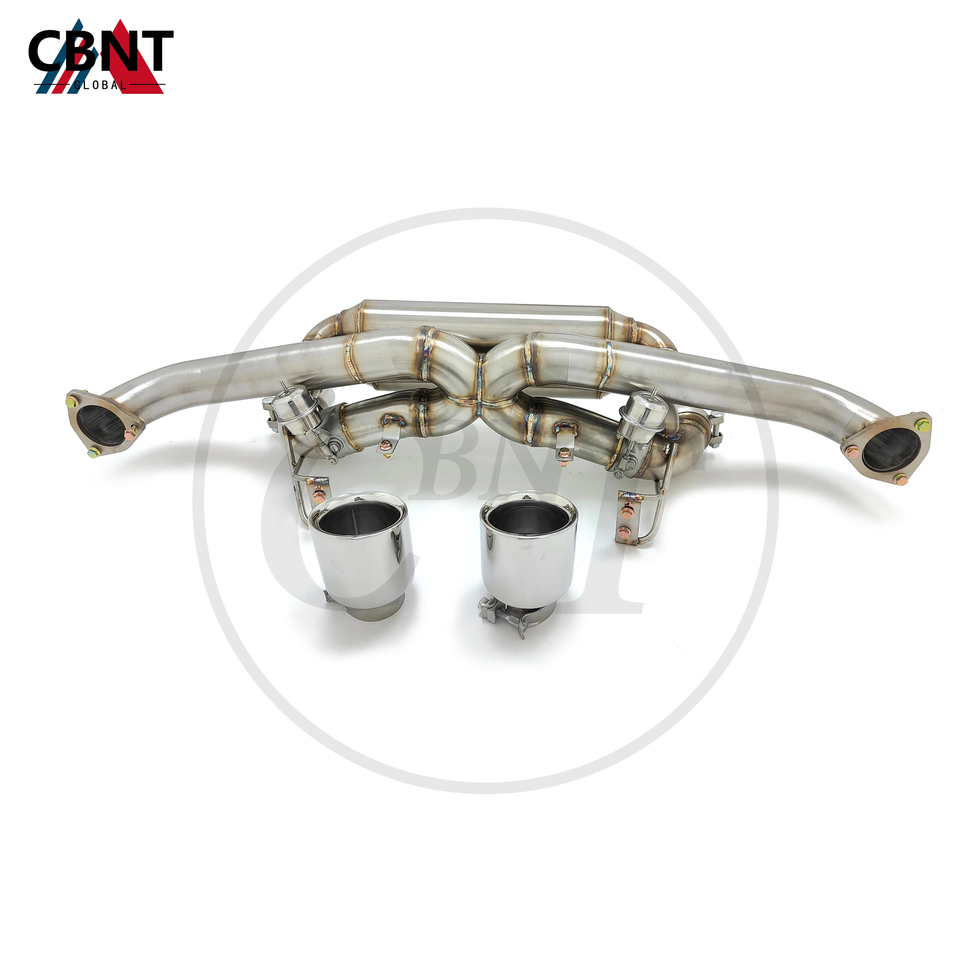 

CBNT for Porsche Cayman 718 GT4 RS 4.0T Exhaust-pipe Valvetronic Catback Muffler with Valve SS304 Axle-back Exhaust System