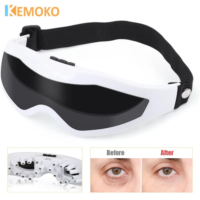 

Electric Eye Massager Magnetic Mask Migraine Eye Vision Improvement Forehead Glasses Massage Wireless Vibration Eye Health Care