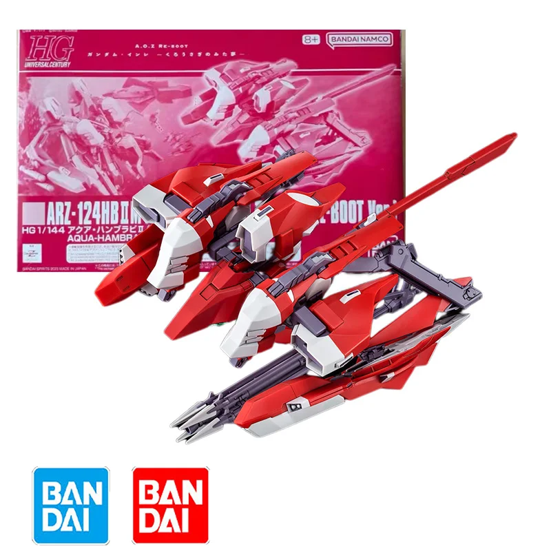 

in stock Bandai HG 1/144 GUNDAM ARZ-124HB2M AQUA-HAMBRABI 2 Model Kit Anime Action Fighter Assembly Toy gift for kid