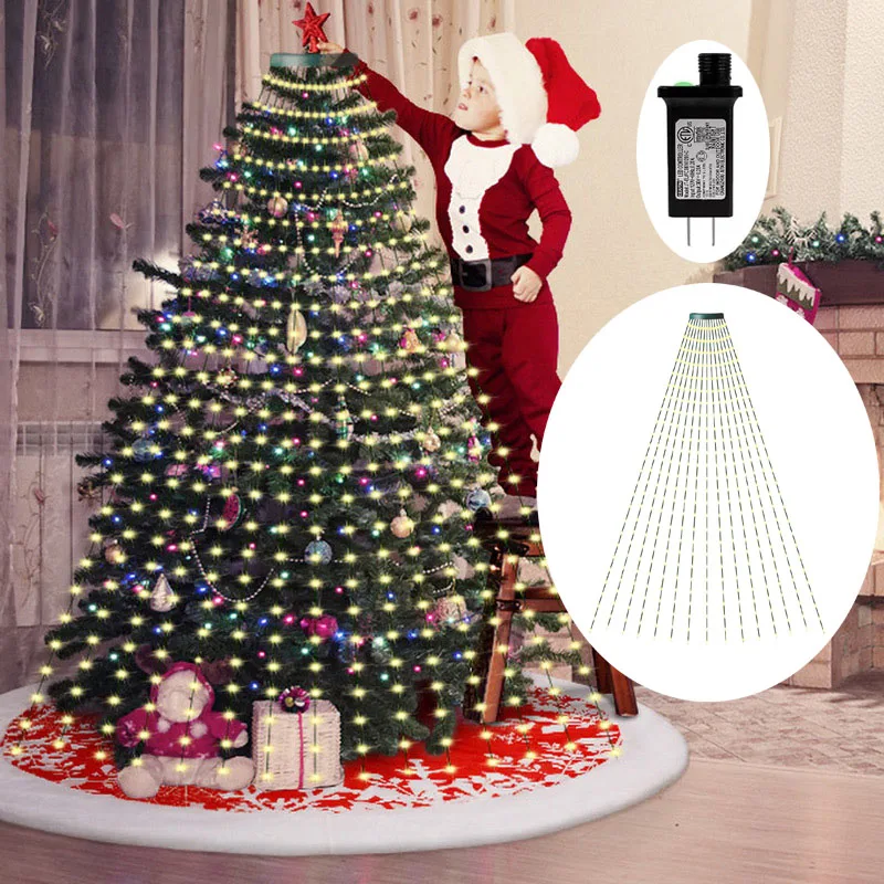 christmas tree lights Sprite String Light RGB DIY LED Waterproof String top Light EU/US Plug Christmas Light