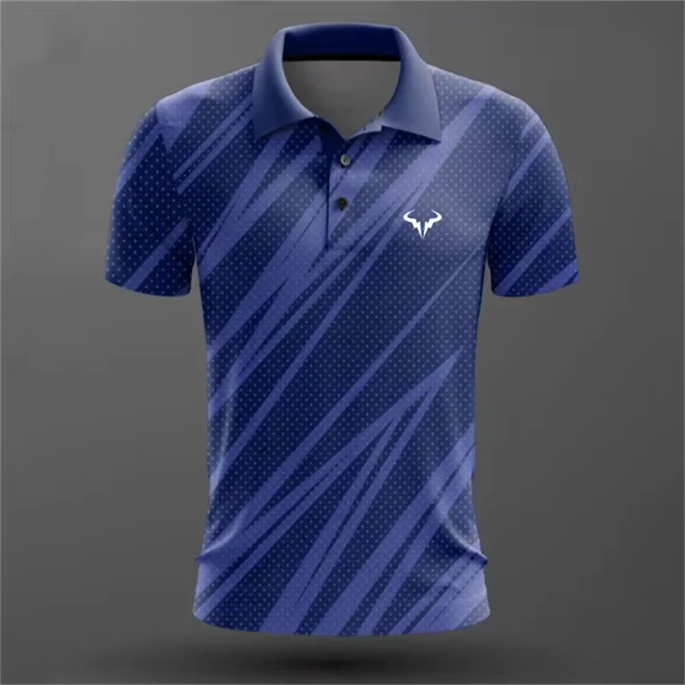 Nowe męskie Polo tenis stołowy ubrania koszula męska T-shirt z nadrukiem logo Badminton moda damska garnitury z klapami luźne bluzy