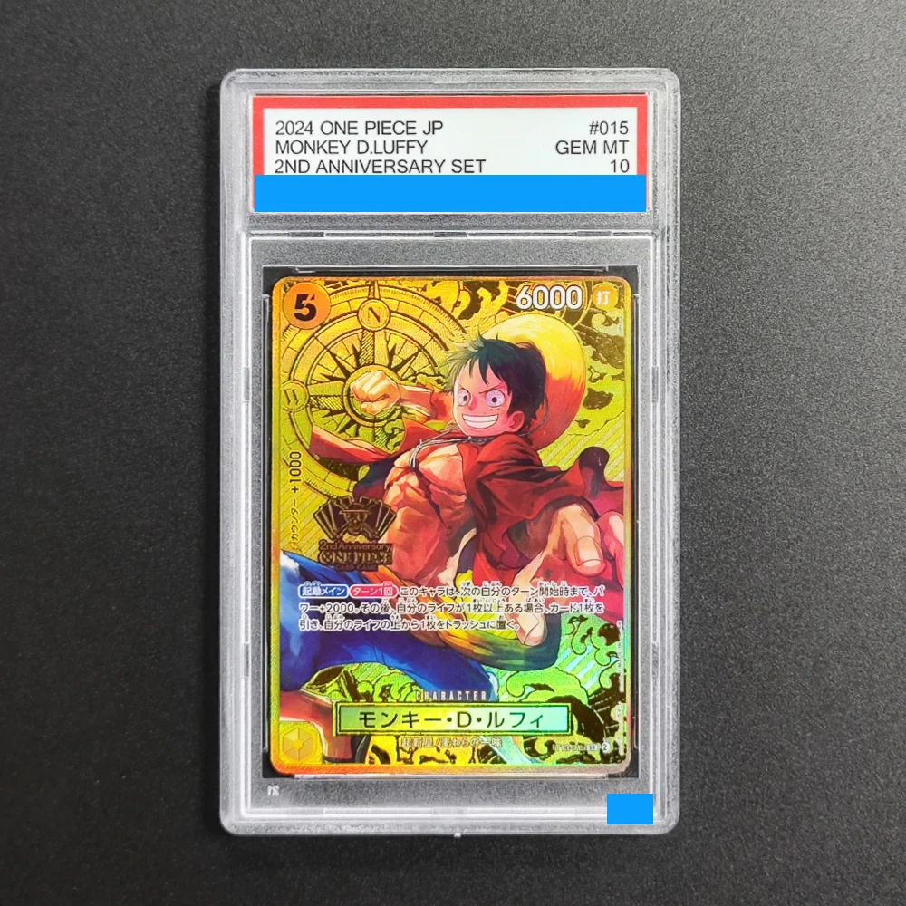 

Proxy DIY 2024 ONE PIECE JP MONKEY D.LUFFY2ND ANNIVERSARY SET 015 Rating Card 10 Mt 10 Card Labels Gift Collection cards Toys