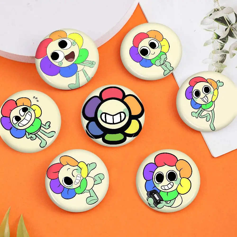 Cartoon Anime D-Dandys W-World Dandy Manga Soft Button Pin Round Metal Badge Lapel Pin Parts Gift Friends Kid Jewelry