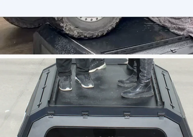 Luxury Waterproof Aluminum Hard Top Truck Canopy Pickup Bed Cover for Ridgeline , Navara