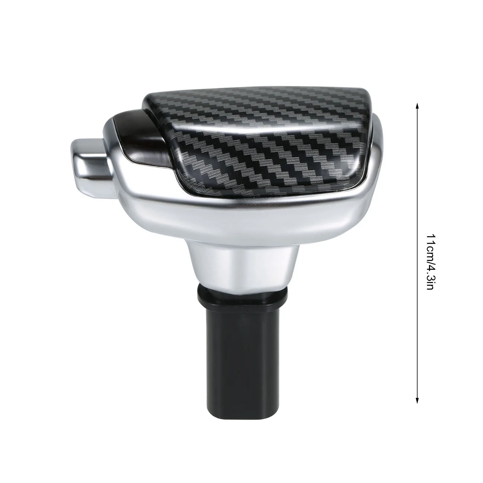 Pomello del cambio automatico modificato per auto Leva del cambio Leva del cambio Leva corta Nero lucido Sostituzione per Renault Mano sinistra