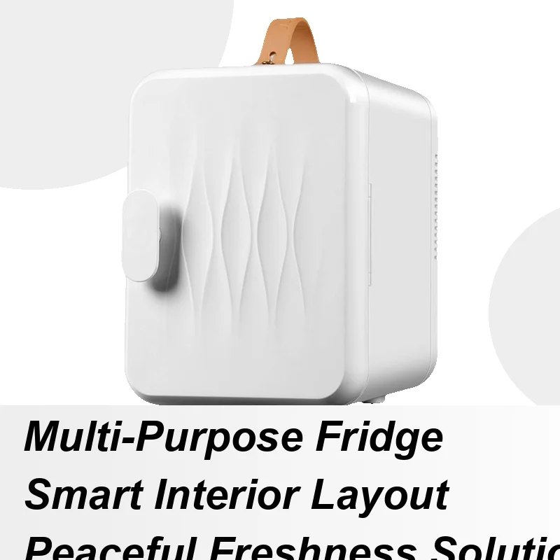 

Portable Fridge 6L Small Refrigerator Plug In Cooler Freezer Low Noise Thermoelectric Warmer Personal For Makeup Food Drink